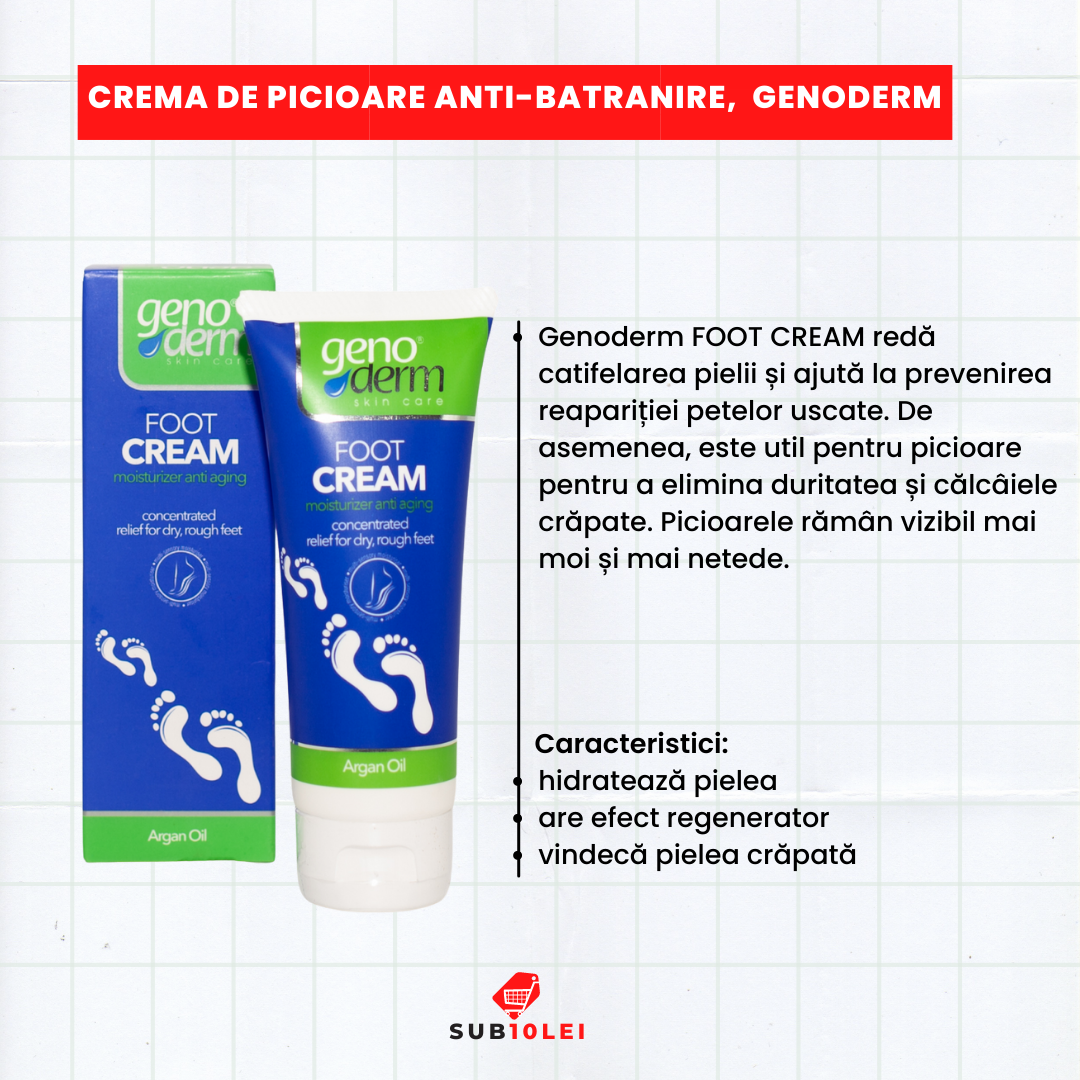 1 A Crema de picioare cu efect anti-batranire, 60ml Genoderm