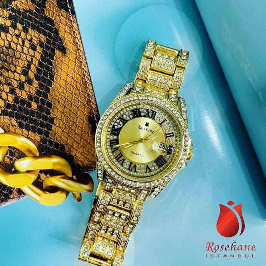 Rosehane Royal Baccarat 50ml Unisex cu Ceas Auriu