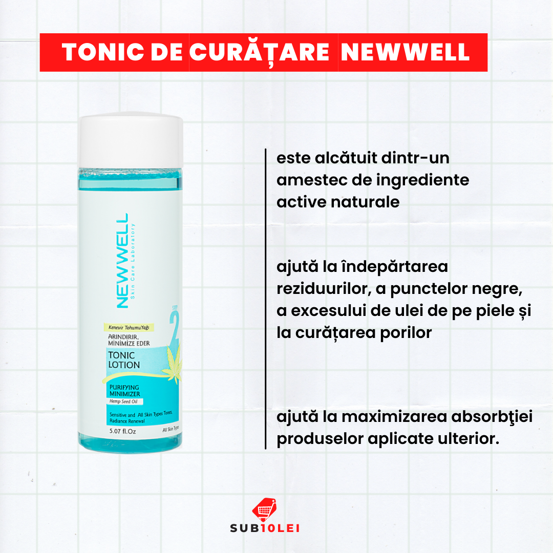 Tonic de curățare facială, Newwell (150ml)