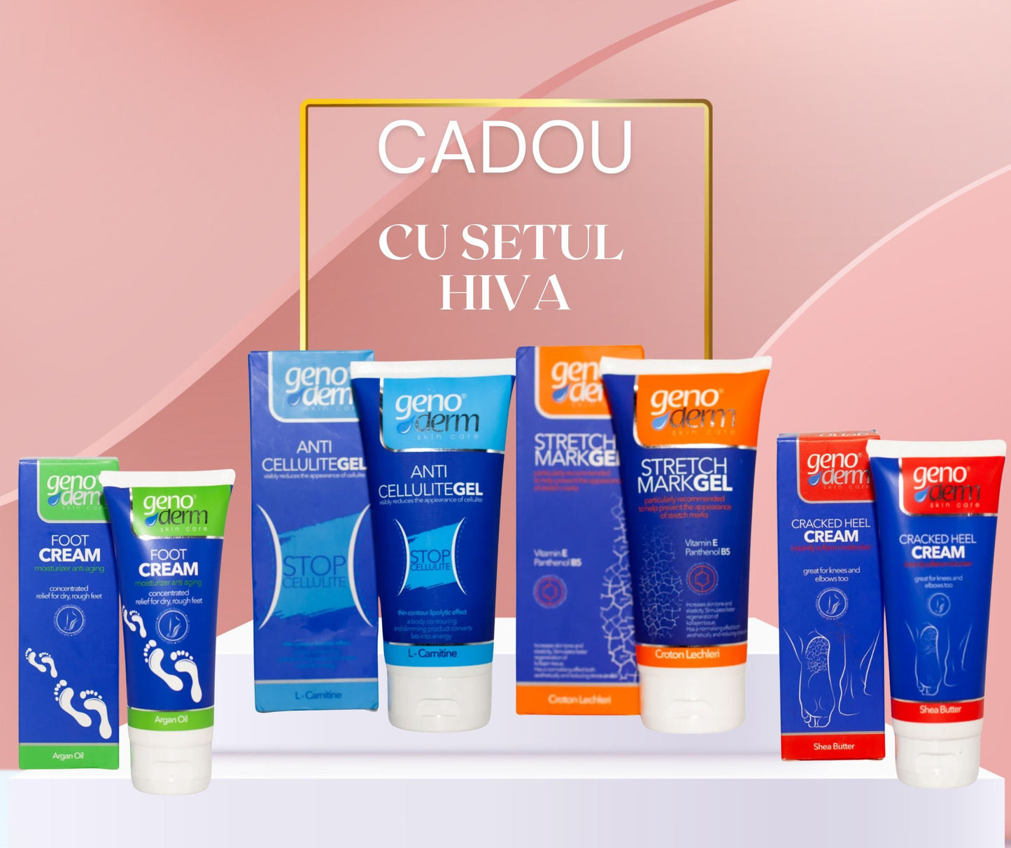 Set ARGAN & COLAGEN, 3 produse profesionale+ cadou 4 creme