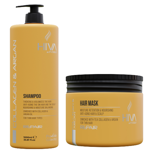 Set Hiva Argan si Collagen (Sampon si Masca)