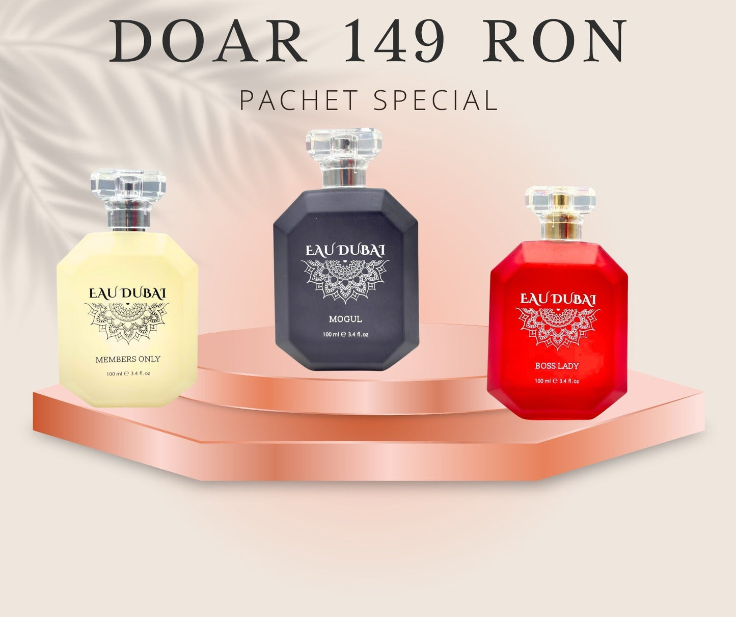 TIMELESS TRIO Box: OFERTA 3 parfumuri, 100 ml fiecare, apa de parfum