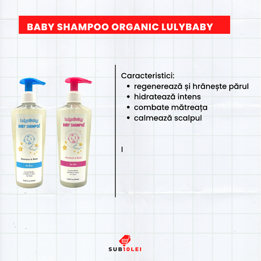 Sampon Pentru copii cu pure extracte de muşeţel - 250ml Lulybaby