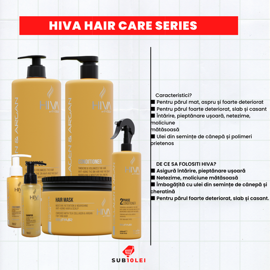 Sampon de Argan Professional, 1000ml Hiva by Evoque