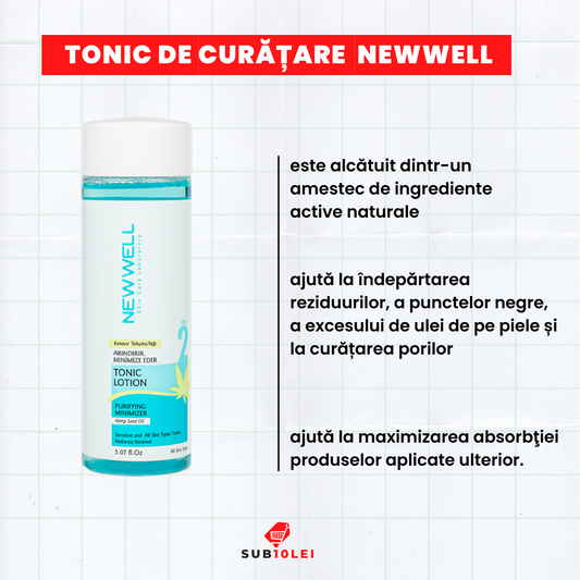 Tonic de curățare facială, Newwell (150ml)