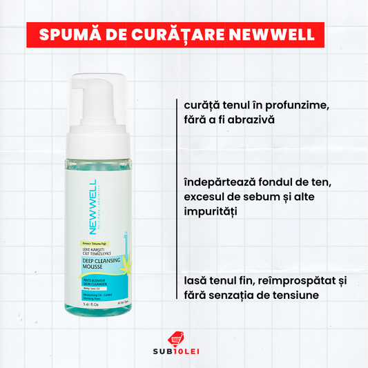 Spumă de curățare, NEWWELL (160ml)