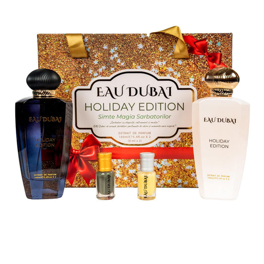 Set Cadou Holiday Edition Eau Dubai – alb & negru, 160 ml