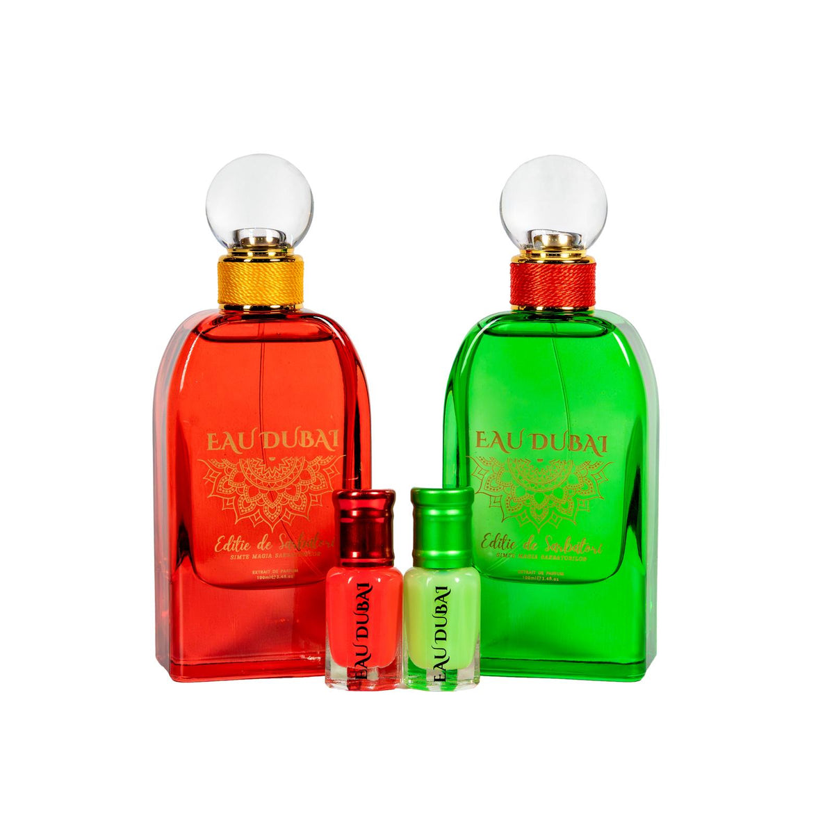 Ediție de Sărbători – extract de parfum 100 ml roșu & verde + uleiuri 6 ml