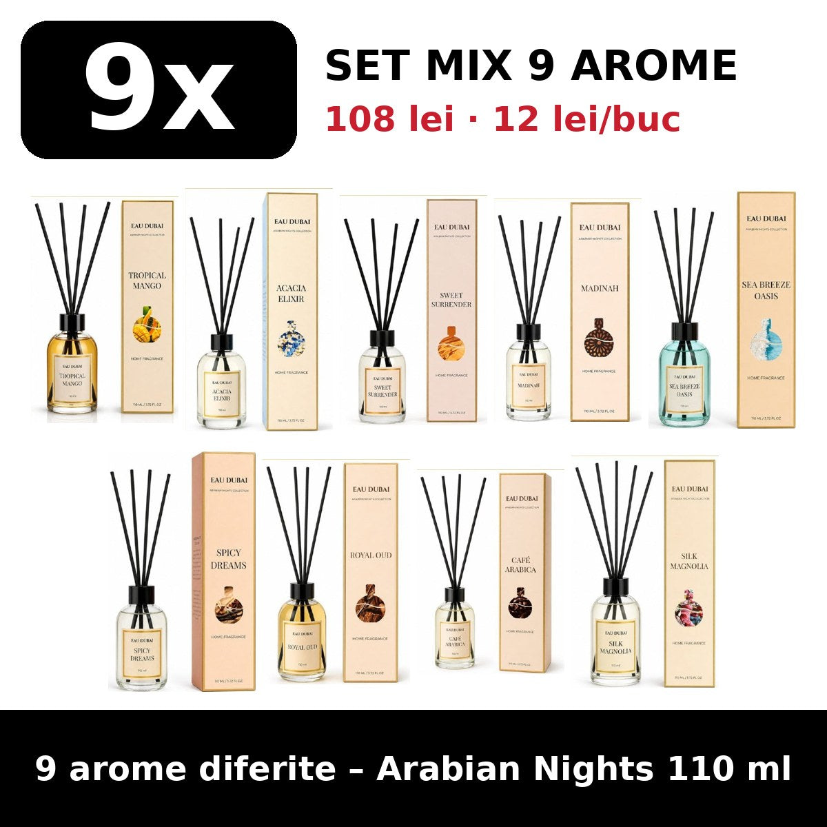 Set MIX 9 arome