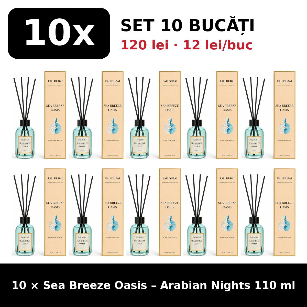 Set 10x Sea Breeze Oasis Arabian Nights