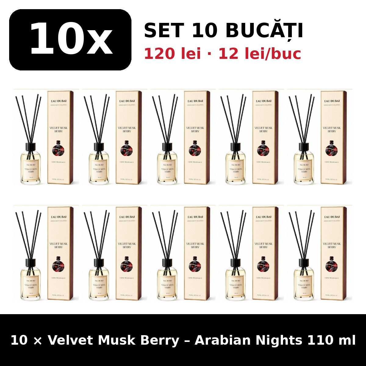 Set 10x Velvet Musk Berry Arabian Nights
