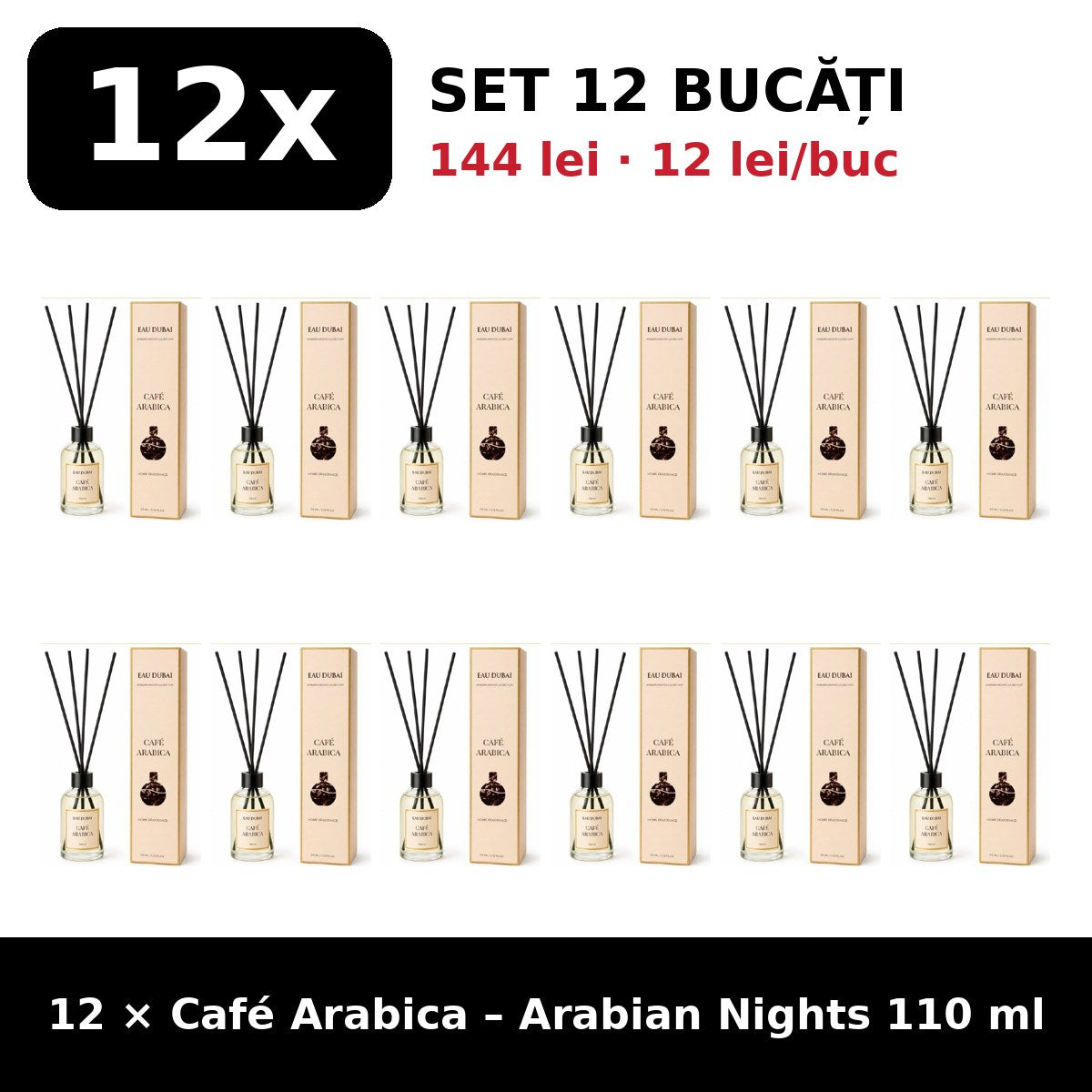 Set 12x Café Arabica Arabian Nights
