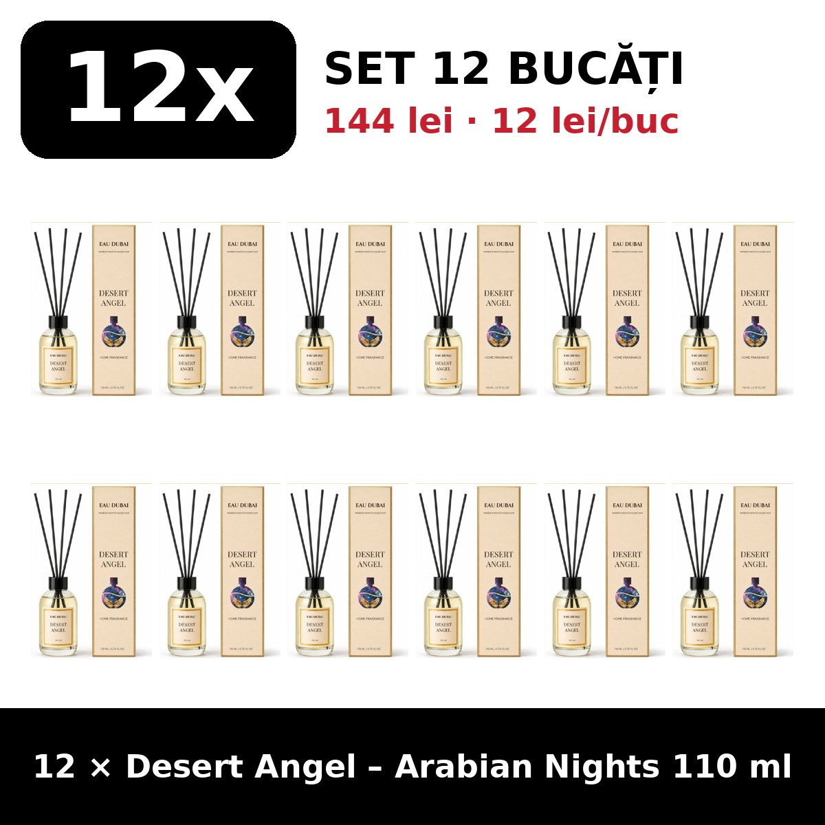 Set 12x Desert Angel Arabian Nights