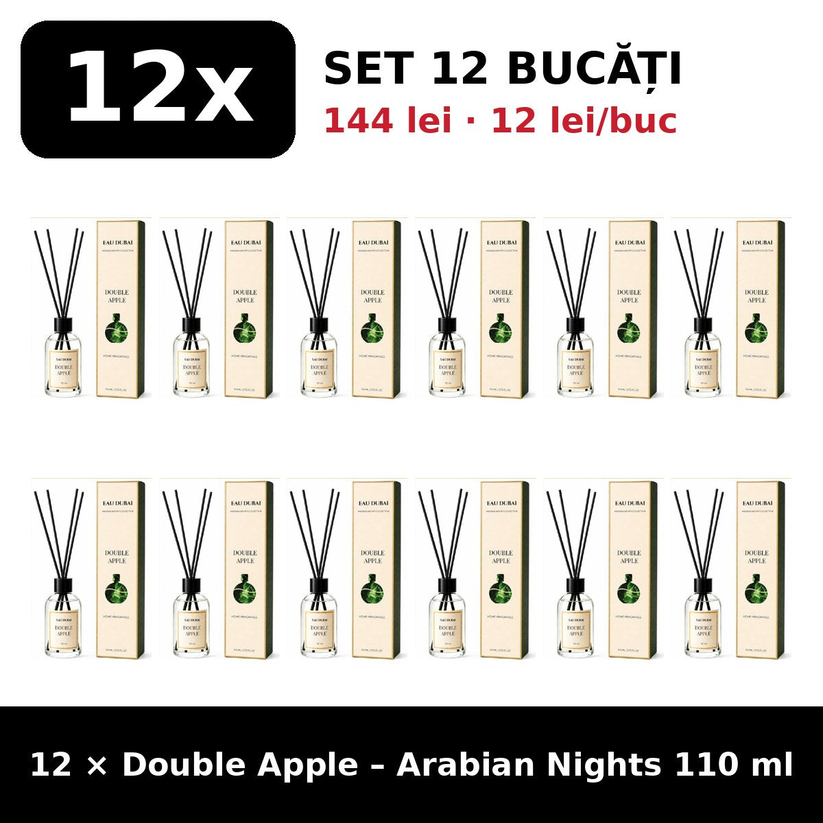 Set 12x Double Apple Arabian Nights