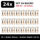 Set 24x Amber Deluxe Arabian Nights