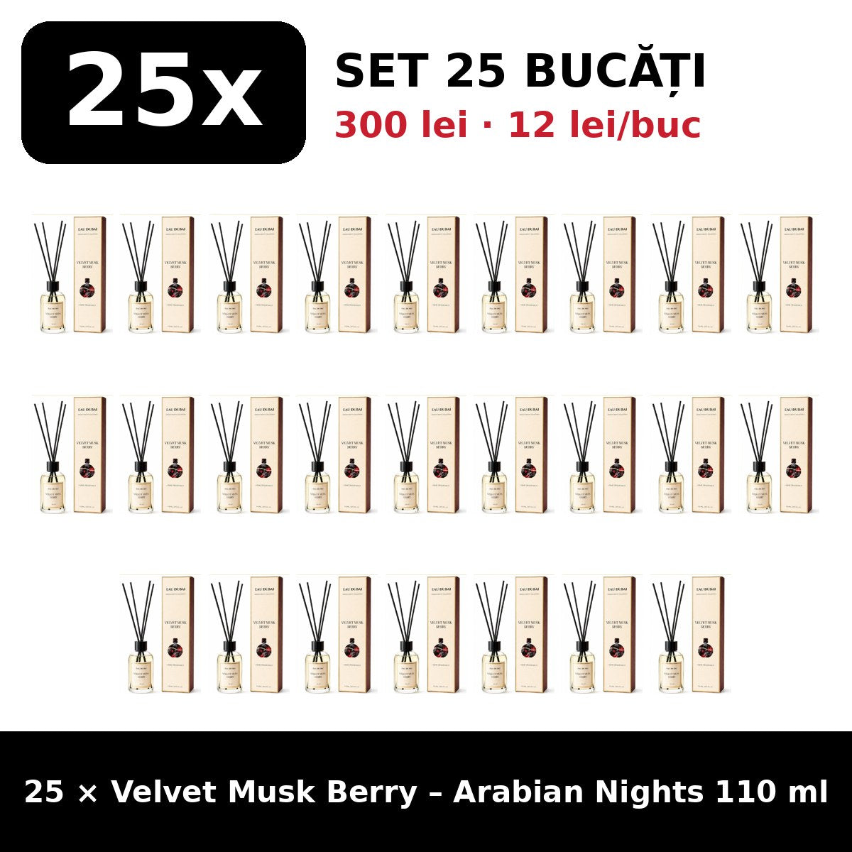 Set 25x Velvet Musk Berry Arabian Nights