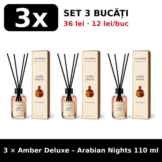 Set 3x Amber Deluxe Arabian Nights