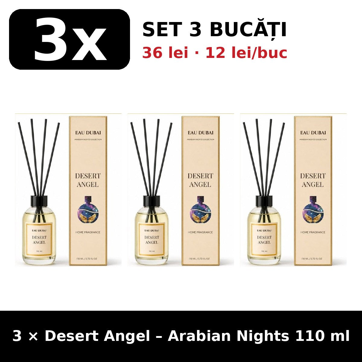 Set 3x Desert Angel Arabian Nights