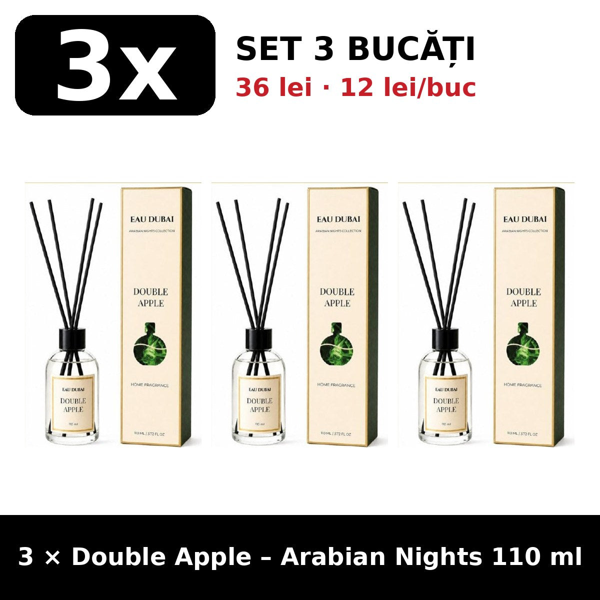 Set 3x Double Apple Arabian Nights