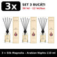 Set 3x Silk Magnolia Arabian Nights