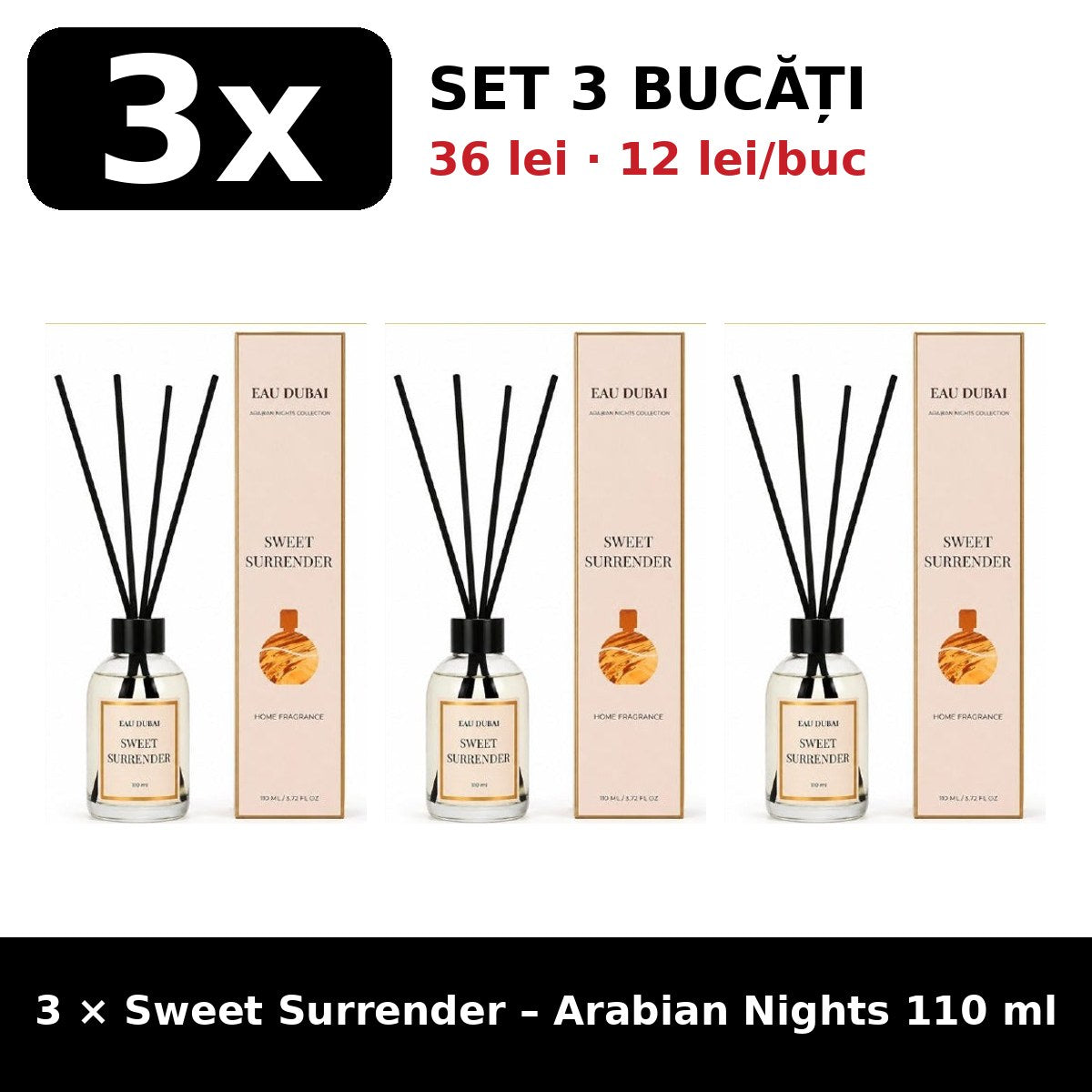 Set 3x Sweet Surrender Arabian Nights