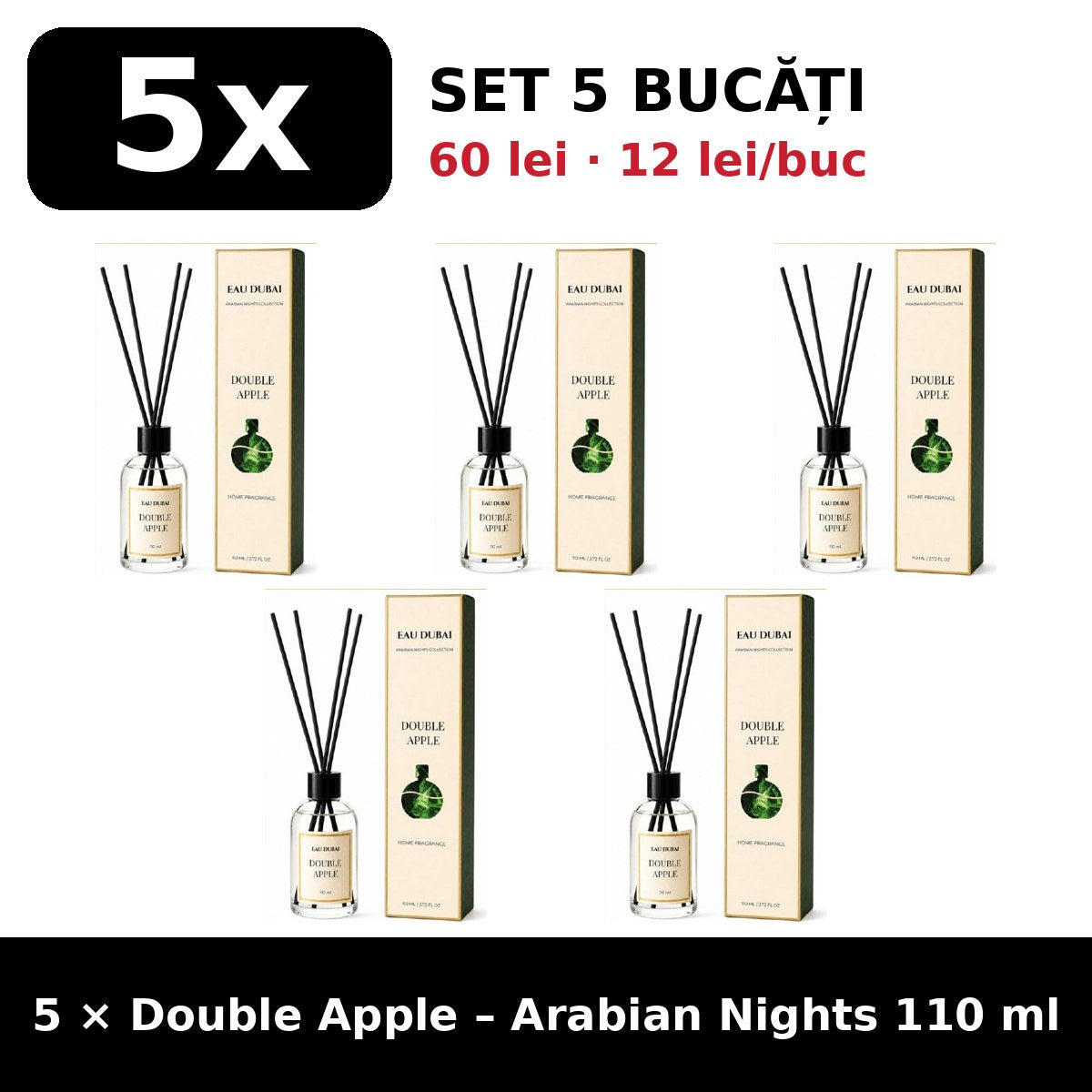 Set 5x Double Apple Arabian Nights