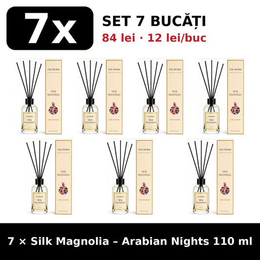 Set 7x Silk Magnolia Arabian Nights