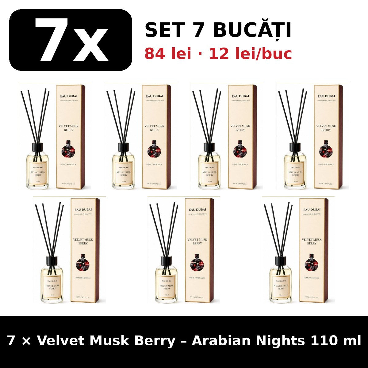 Set 7x Velvet Musk Berry Arabian Nights