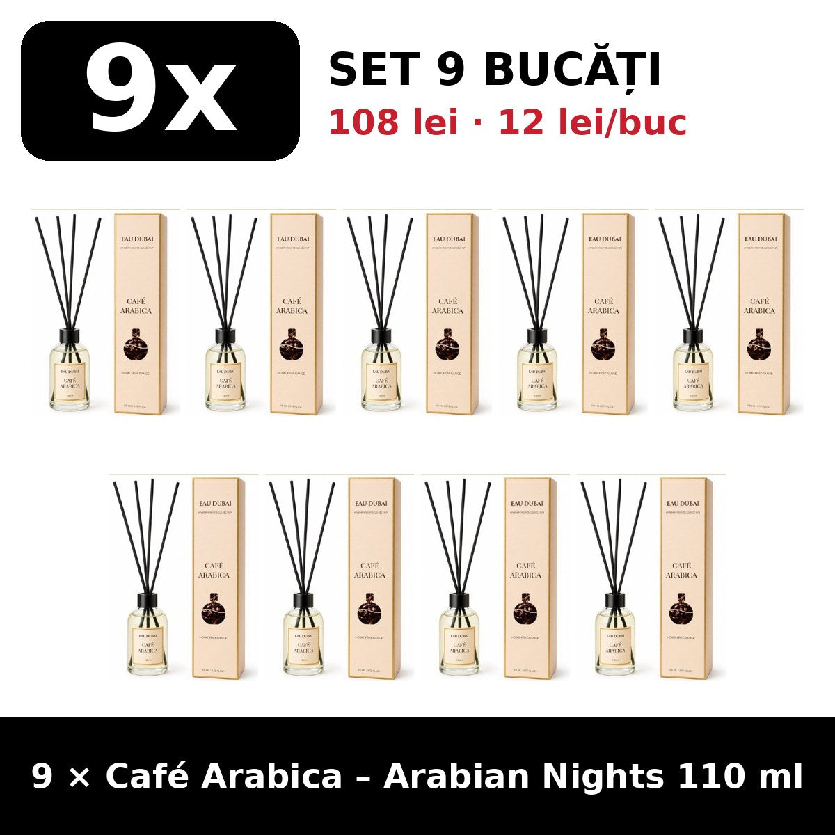 Set 9x Café Arabica Arabian Nights