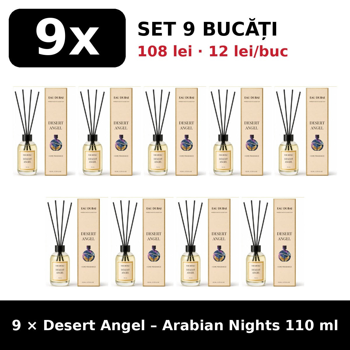 Set 9x Desert Angel Arabian Nights