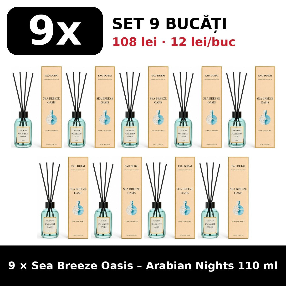 Set 9x Sea Breeze Oasis Arabian Nights